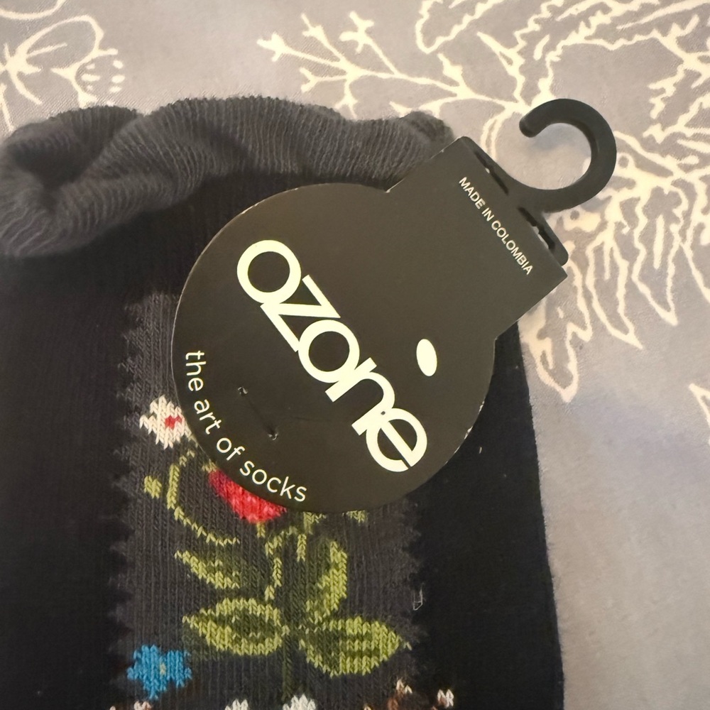 Ozone Women’s Colorful Floral Patterned Women's Socks - Picture 3 of 8